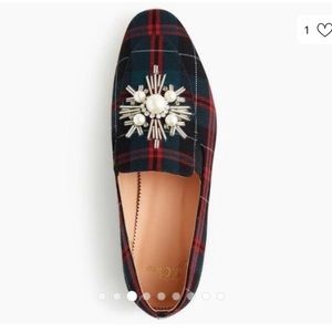 J crew flats embellished bling